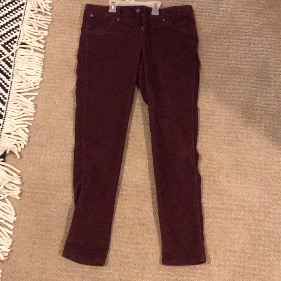 Athleta Maroon Corduroy Jeans - Picture 2 of 5